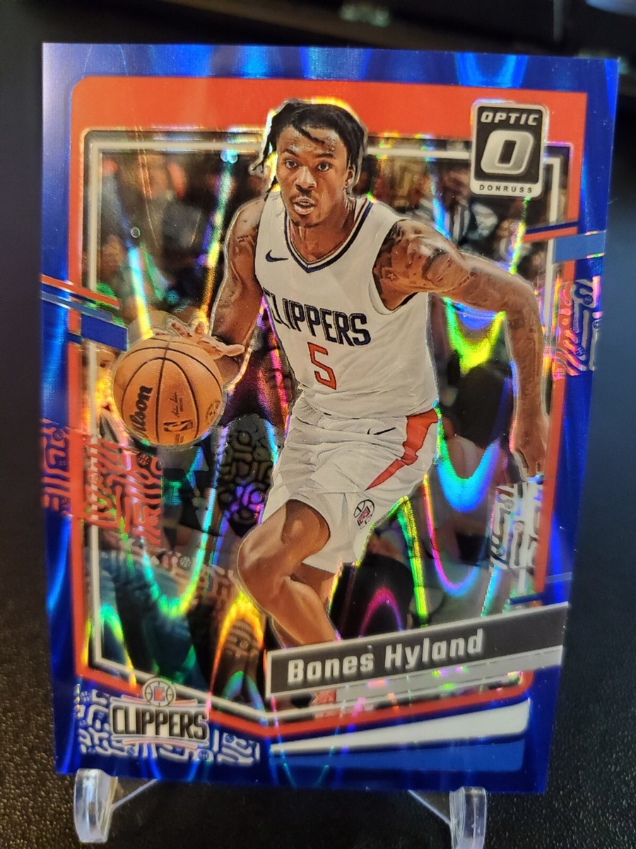 NBA DONRUSS Bones Hyland RC サインカード 2023-24 Panini Donruss Optic - Blue Seismic Prizm #50 Bones