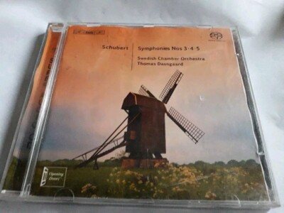 SCHUBERT SYMPHONIES 3 4 5 THOMAS DAUSGAARD SACD CD SEWDISH CHAMBER ORCHESTRA DSD