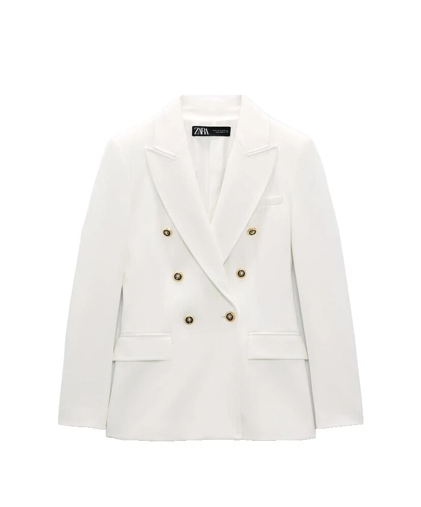 Checked White Blazers for Women