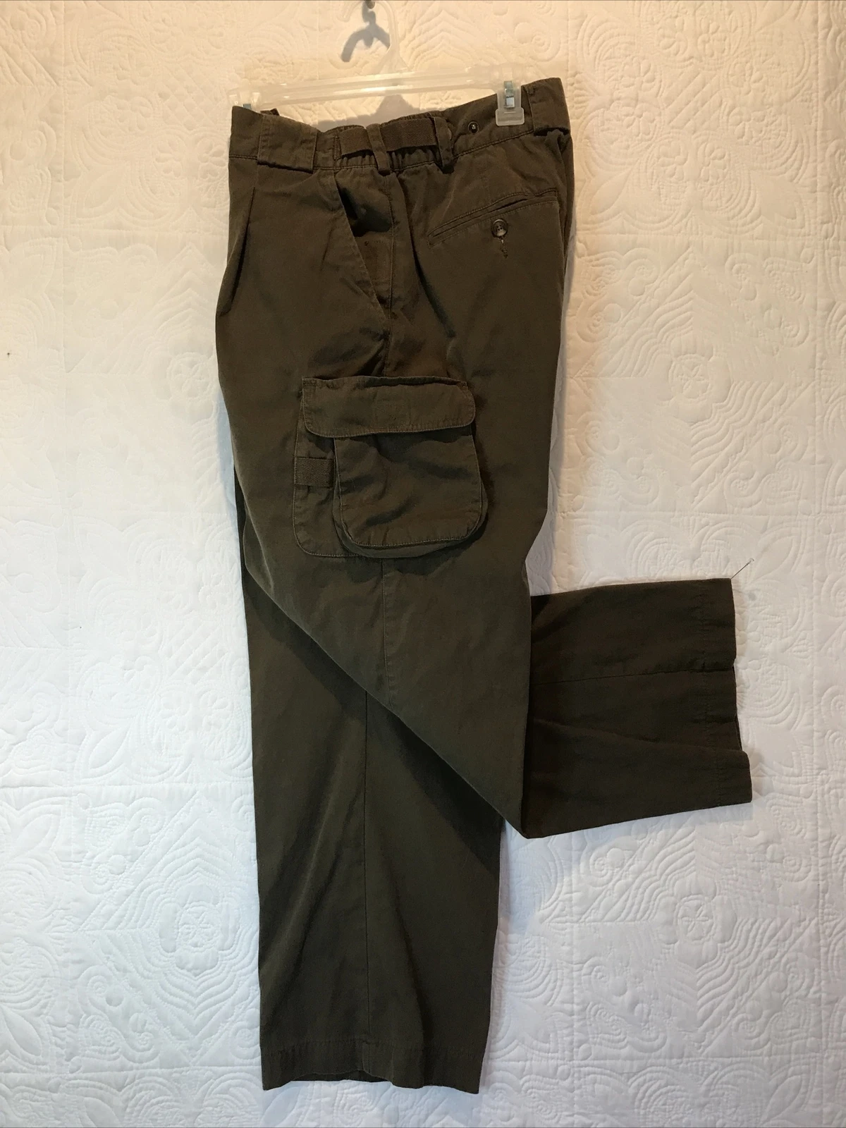 Orvis Outdoors Fishing Hiking Safari 30X27 BROWN/GREENISH Cargo Pants
