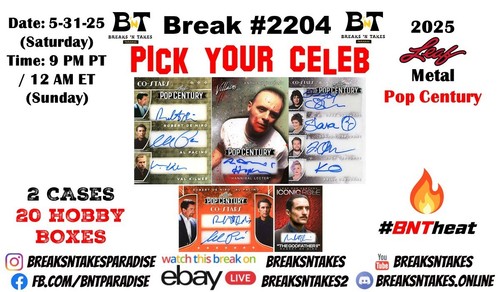 ADRIAN GRENIER 2025 Leaf Pop Century 2 CASE 20 BOX Break #2204