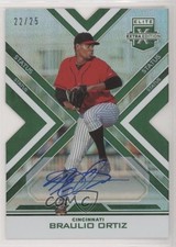 2016 Elite Extra Edition Status Emerald Die-Cut 22/25 Braulio Ortiz Auto nd3
