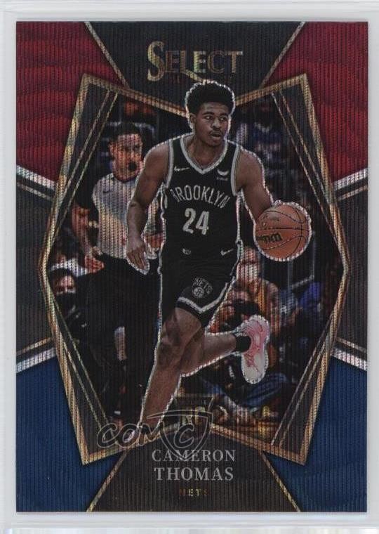 2021-22 Panini Select Premier Level Tri-Color Prizm Cameron Thomas #126 18jt