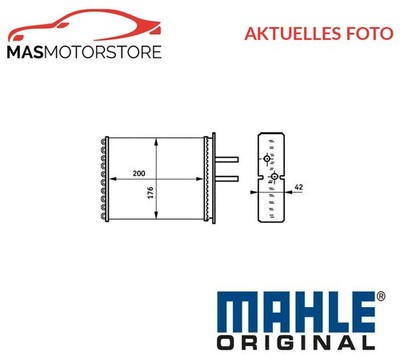 WÄRMETAUSCHER INNENRAUMHEIZUNG MAHLE ORIGINAL AH 161 000S A FÜR FIAT PUNTO