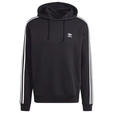 Adidas Adicolor Classics 3-Stripes Black Fleece Hoodie MSRP 70