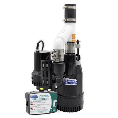 The Basement Watchdog Combo Preassembled Primary & Battery Backup Sump Pump Syst
