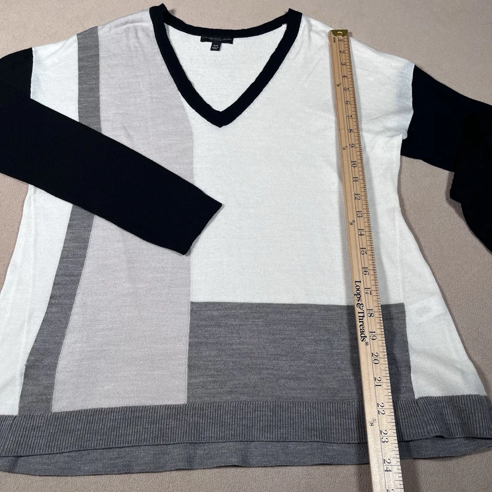 Suéter Mujer Lana Merino Fina Blanco y Negro Talla 14/16 Foto 3 de 4