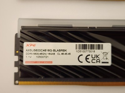 RAM DDR5 16GB 5600MHz ADATA XPG Lancer Blade RGB AX5U5600C4616G