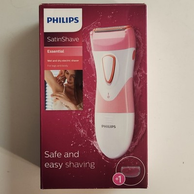 Philips SatinShave Essential Wet & Dry Electric Shaver for Women New Open Box