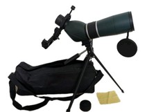 MaxUSee 20-60 Zoom HD Spotting Scope W/ Tripod, Phone Adap GREAT CONDITION READ