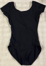 Capezio Black Short Sleeve Dance Leotard Women RN63356-2
