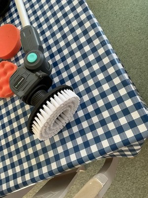 BLUEMARS 20V Outdoor Home Elektrischer Spin Scrubber für Outdoor, Boden, Badezimmer