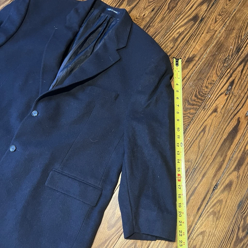 Chaqueta Polo Ralph Lauren De Colección 100% Cabello Camel Azul Marino Abrigo Deportivo Para Hombre 48R-50R Foto 4 de 4