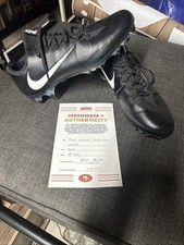 San Francisco 49ers Fred Warner 1st Ever 49er Game Used Cleats Coa From 49ers