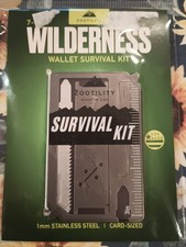Zootility 8-In-1 Wilderness Wallet Survival Kit Made In USA Fire Starter Compact
