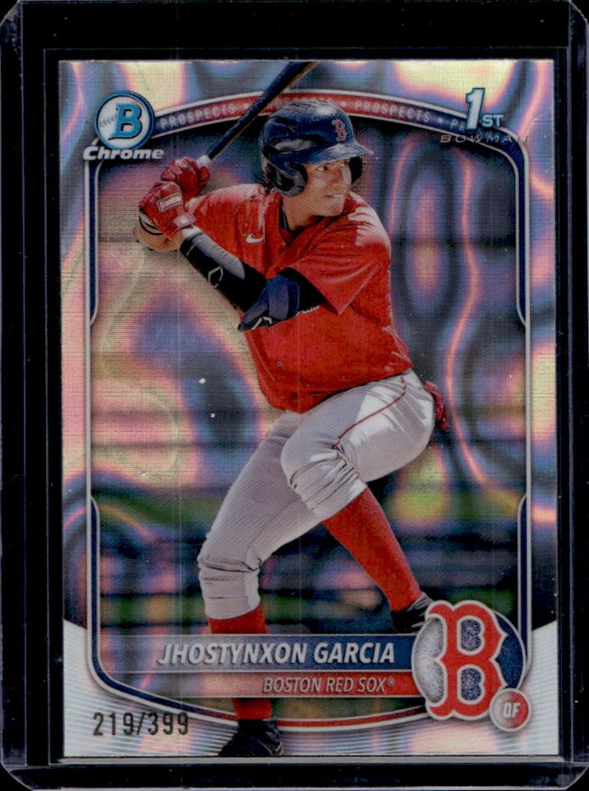 2025 Bowman Jhostynxon Garcia Chrome Lava Refractor 1st #219/399