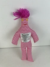 Dammit Doll 12” Plush Stress Reliever Fabric Novelty Gift Pink Green Stripes