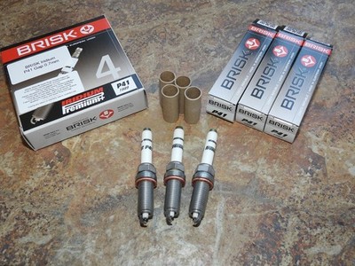 3x BRISK P41 Iridium Spark Plugs fit: Nissan Micra - 1.0 DIG-T - 2019 to 2024