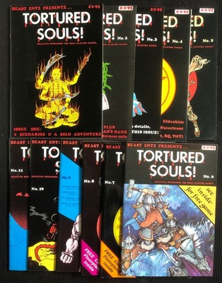 TORTURED SOULS Magazin 1-11 AD&D D&D Dungeons & Dragons Rollenspiel Zeitschrift