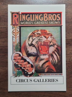 RINGLING BROTHERS CIRCUS - TIGER POSTCARD BASED ON 1907 POSTER - NEW / UNUSED