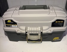 Plano One Tray Fishing Tackle Box Model 994317 Light Grey Dark Grey USA