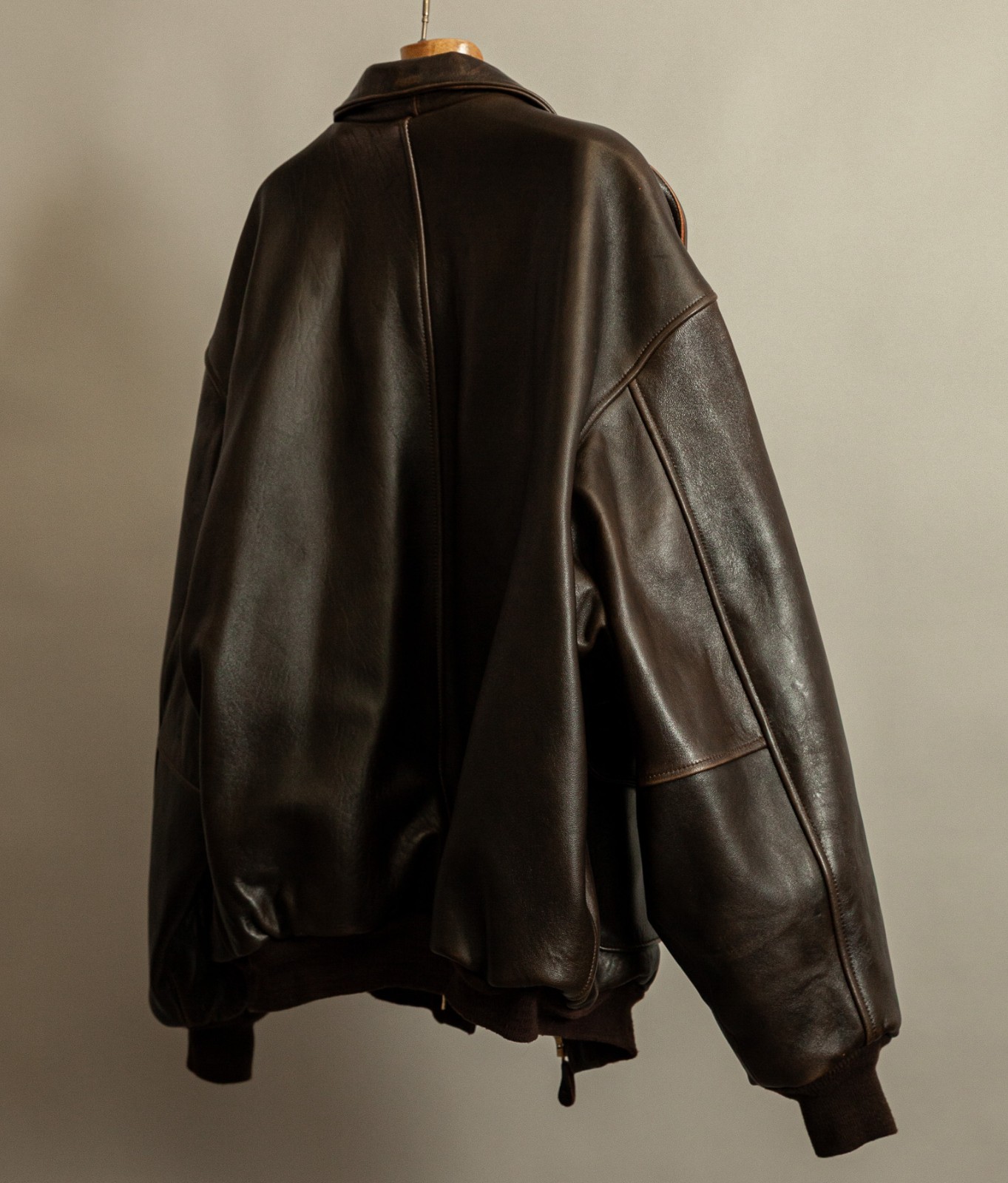 Vintage 1990s Avirex A2 Leather Flight Jacket 3XL image 4