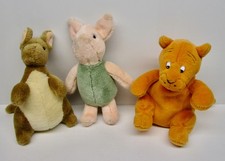 Vintage Gund Classic Winnie the Pooh plush Piglet Kanga Tigger stuffed animal