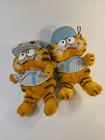 Vtg Garfield Baseball Player Cat Plush Toys 8.5" Lot of 2 Sports Ball Dakin 1981 — photo 4