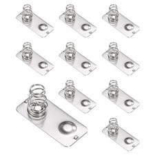 10Pcs Battery Spring Brass Contact 26 x 12mm Positive Negative Bipolar