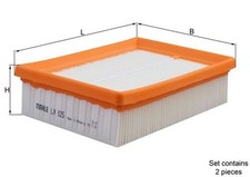 2x Luftfilter MAHLE LX 925/S/2x Filtereinsatz für VW POLO 6N2 LUPO 1 6X1 6E1 3 2