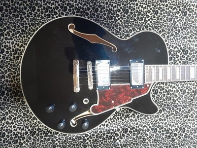 DÁngelico Premier SS Black Semiakustik