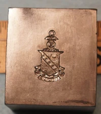 1917 KAPPA SIGMA Fraternity Crest STEEL STAMPING DIE Robbins RH181