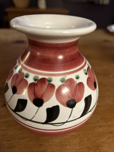 Vintage MCM Signed Hand Painted Elle Keramikk Norse Pottery Vase Norway 900 - Picture 3 of 8
