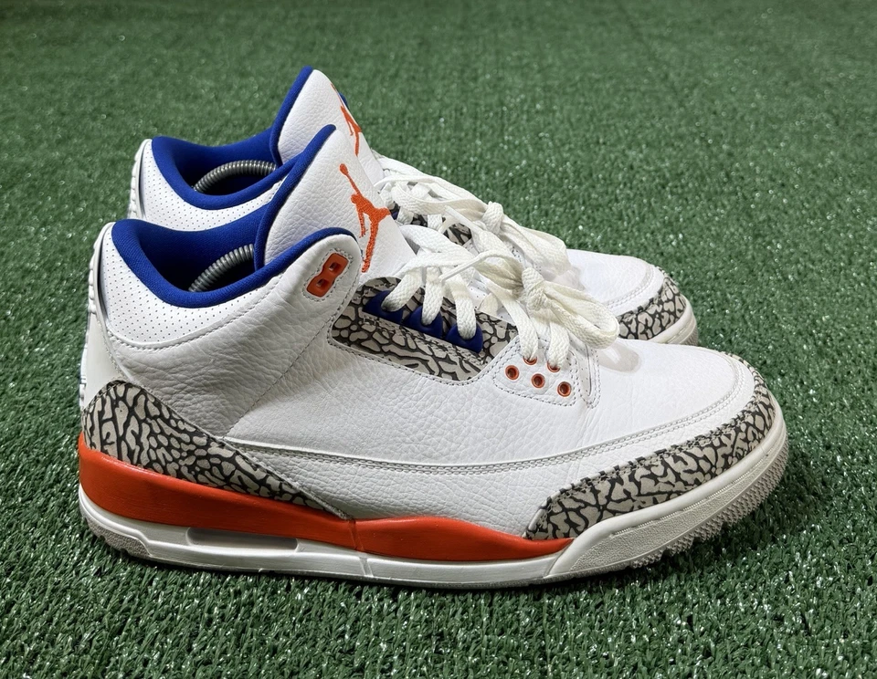 Air Jordan 3 III 2019 retro NY New York Knicks 136064-148 para hombre talla 11,5 - excelente Foto 2 de 4