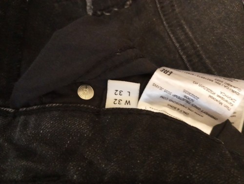 Mens Jeans Only & Sons Jeans Denim 32" Waist Black - Faded Style - Picture 7 of 11