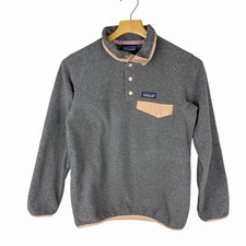 Patagonia Lightweight Synchilla Snap-T Fleece Pullover Gray Women's XXS 2XS