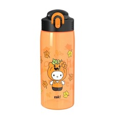 Zak Designs Hello Kitty Halloween Kids Durable Straw Water Bottle Orange 25oz