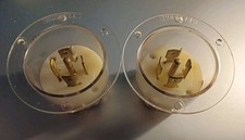 LOT OF 2 HUBBELL HBL2535 L23-30P 20A 347/600V 3 PHASE FLANGED INLET PLUGS