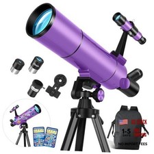 Telescope for Kids  Adults, 80mm Aperture 500mm Astronomical Professional