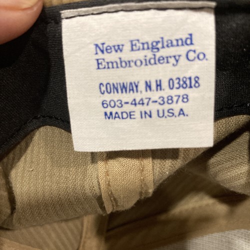 Vintage 80s Tan Corduroy Snapback Hat Cap Timberland Building Made in USA READ - Picture 7 of 9