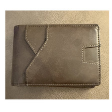 Brown Bifold Wallet for Men with Money Clip, ID Window, Card Slots