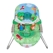 Fisher Price Rainforest Baby Bouncer Vibrating Seat Lights & Music Tested WORKS
