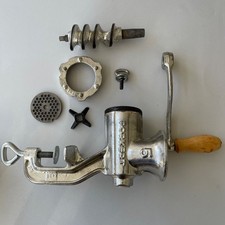 Vintage Porkert No 5 Heavy Duty Cast Iron Hand Cranked Meat Mincer