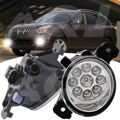 2pcs LED Bumper Fog Lights Lamps Pair Right&Left For NISSAN QASHQAI 2017-2019