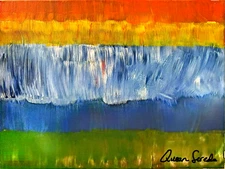 ABSTRACT MODERN PAINTING 16X20 Natures Love Fine Art Home Interior Decoration