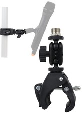 Mic Crab Clamp Microphone Mount with Double Ball Head Adjustment 1/4" to 5/8"