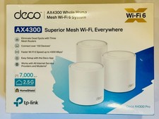 TP-Link Deco AX4300 Pro 3-Pack Dual-Band Wi-Fi 6 Mesh Wi-Fi System 7000SF - NEW