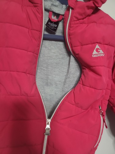Gerry Size 5 Girl’s Full zip hooded coat Pink Soft Warm Jacket Outerwear - Picture 8 of 13