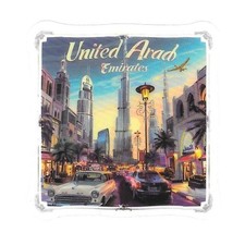 UAE Dubai Burj Khalifa Skyscraper Die Cut Clear Modern Vinyl Sticker Decal