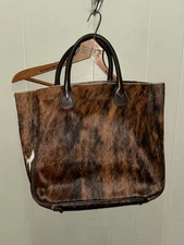 MARK AND GRAHAM ELISABETTA SLOUCH LEATHER COWHIDE HANDBAG  ITALY